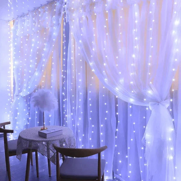 Cortina de Luz de Led com 300 Luzes e 8 Modos para Natal — 5