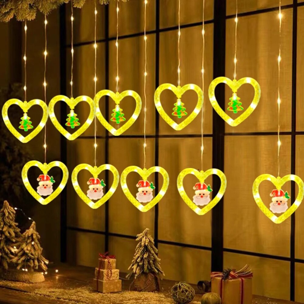 Cortina de Luzes Decoração Natal em LED — 8