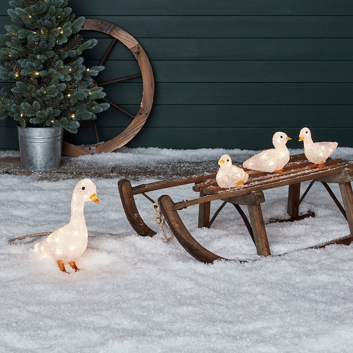 Figura de Natal de Pato Acrílico — 4