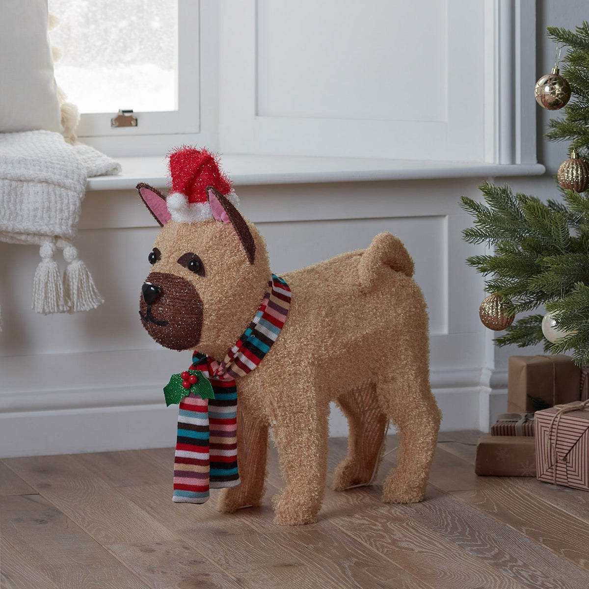 Figura de Natal do Bulldog Francês — 7