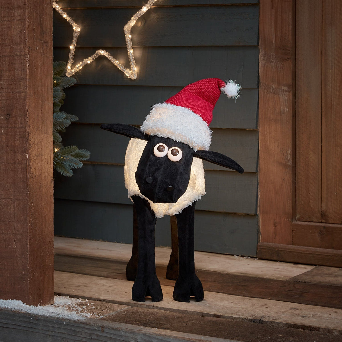 Figura de Natal Ovelha Negra iluminada ( Shaun the Sheep ) — 3