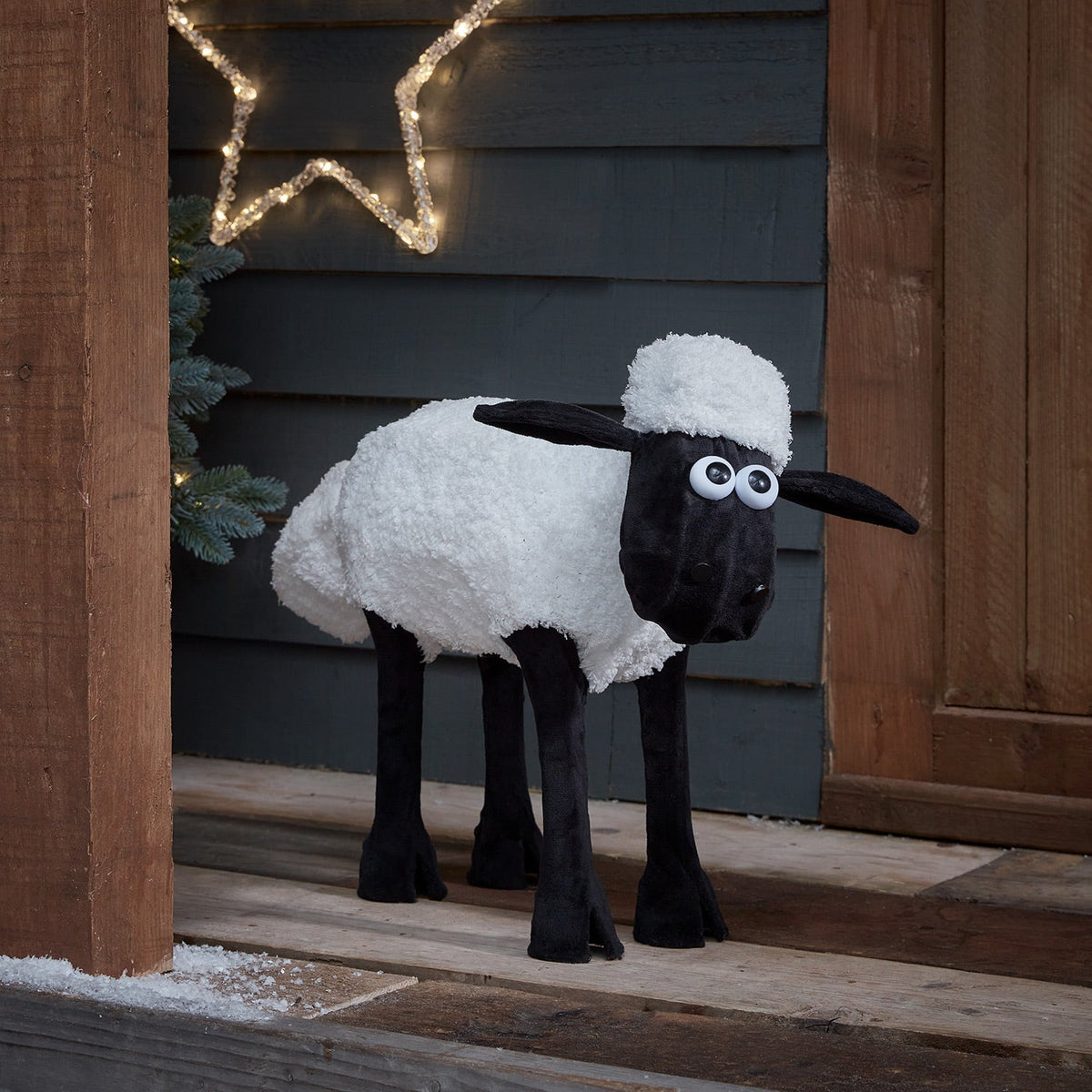 Figura de Natal Ovelha Negra iluminada ( Shaun the Sheep ) — 8
