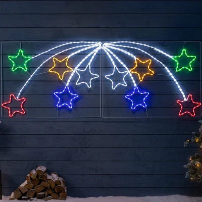 Luz de corda com efeito de estrela cadente em LED — 4