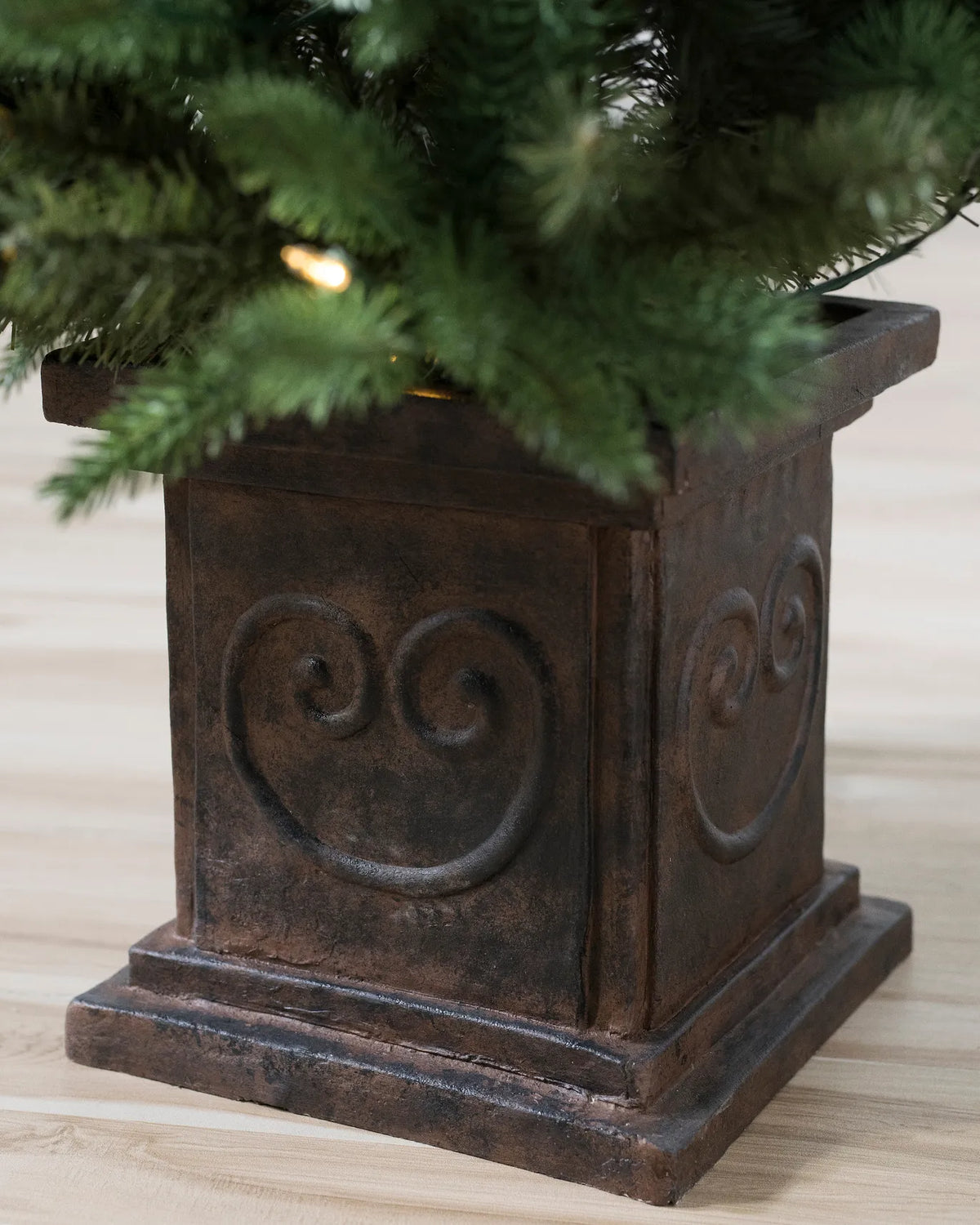 Mini Árvore de Natal Artificial 90 cm com Vaso e Luzes LED Quentes — 4