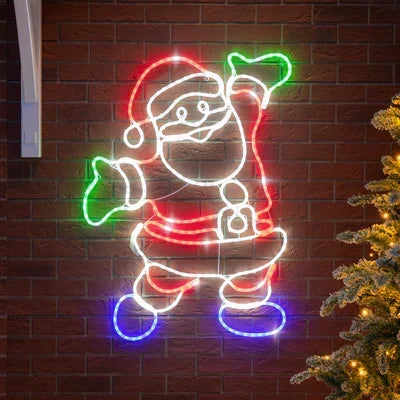 Natal Feliz Pai Natal em LED — 3