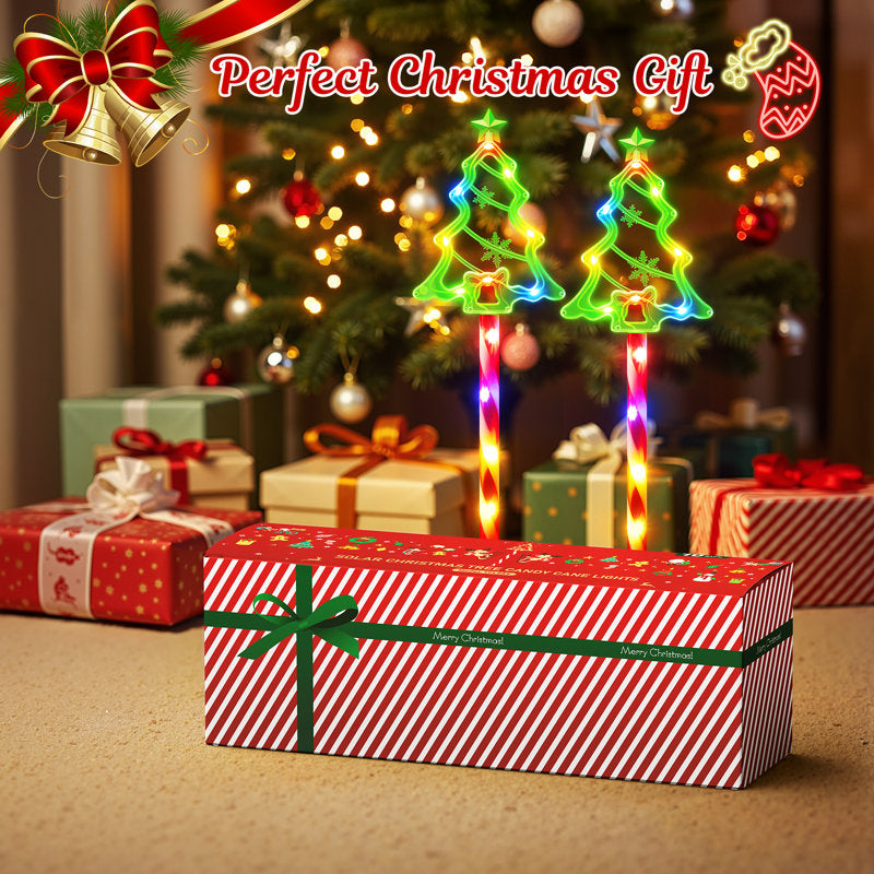 Mini Árvores de Natal Solares com LED – Kit com 10 Peças — 3